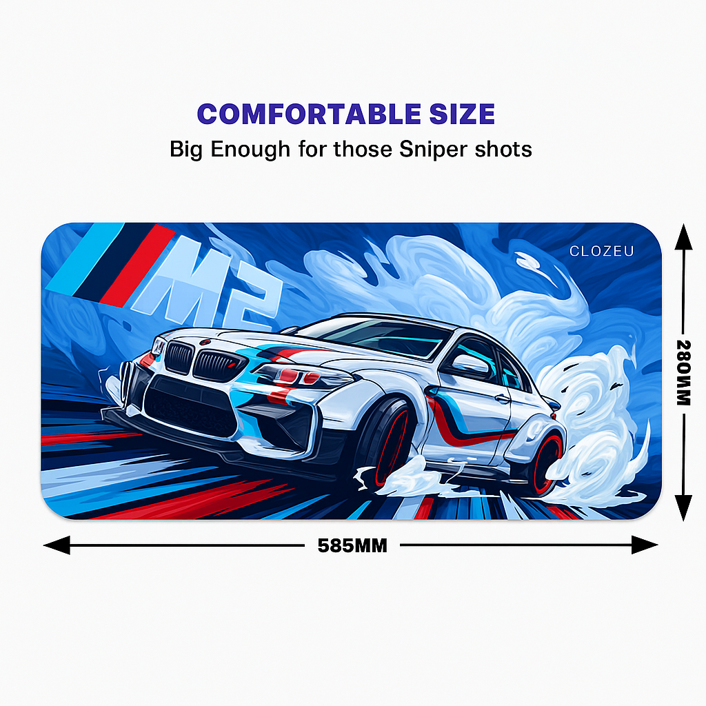 BMW M2 Drift Desk Mat