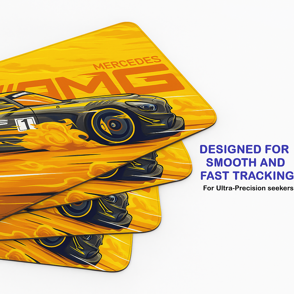 Mercedes-Benz AMG Drift Desk Mat – Yellow Edition