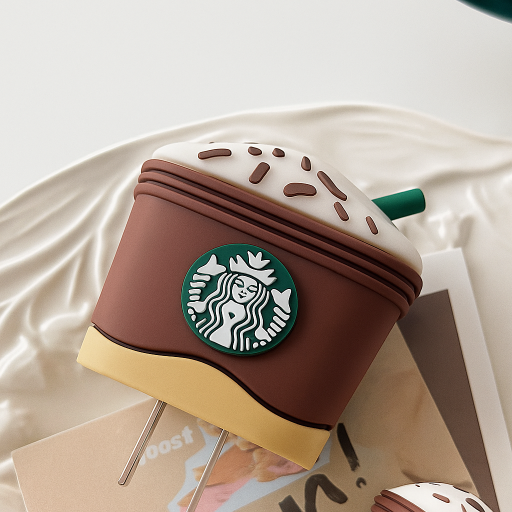 Protective case for 18W-20W iPhone Charger Adapter (Startbucks - Heart - Moonlight Edition)