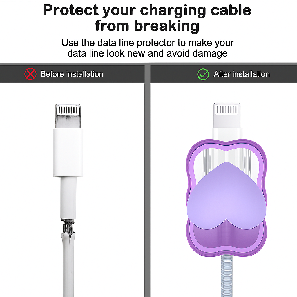 Protective case for 18W-20W iPhone Charger Adapter (Startbucks - Heart - Moonlight Edition)