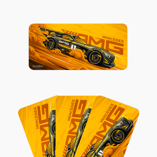 Mercedes-Benz AMG Drift Desk Mat – Yellow Edition