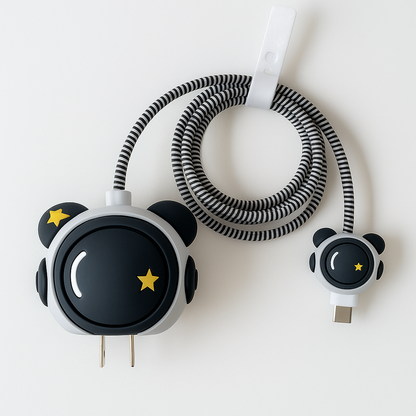 Protective case for 18W-20W iPhone Charger Adapter (Startbucks - Heart - Moonlight Edition)